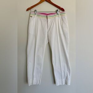 Lilly Pulitzer Cotton White Capris